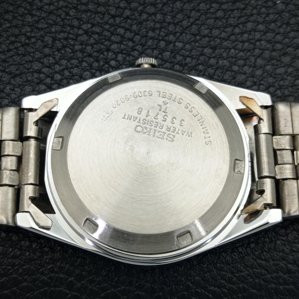 REFURBISHED SEIKO 5 AUTOMATIC MENS WATCH JAPAN MADE GREY DIAL CUSTOM a440031-2 QV90-a440031