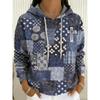 Lässiger Kapuzenpullover Damen Oberteile Frühling Herbst Mode 3D Digitaldruck Langarm Kapuzenpullover & Sweatshirts