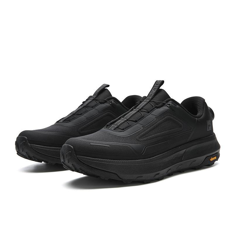 FILA BOA EXPLORER 3 Cushioning Abrasion Resistant Lightweight Low top Outdoor Shoes Men's Black A12M541217FBB