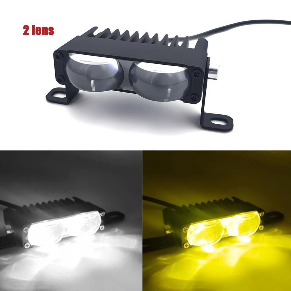 LED Headlight Bumper Fog Lamps Projector Lens Car Grill Light Work Light Mini Driving Light Auxiliary Lights For Off Road Use
