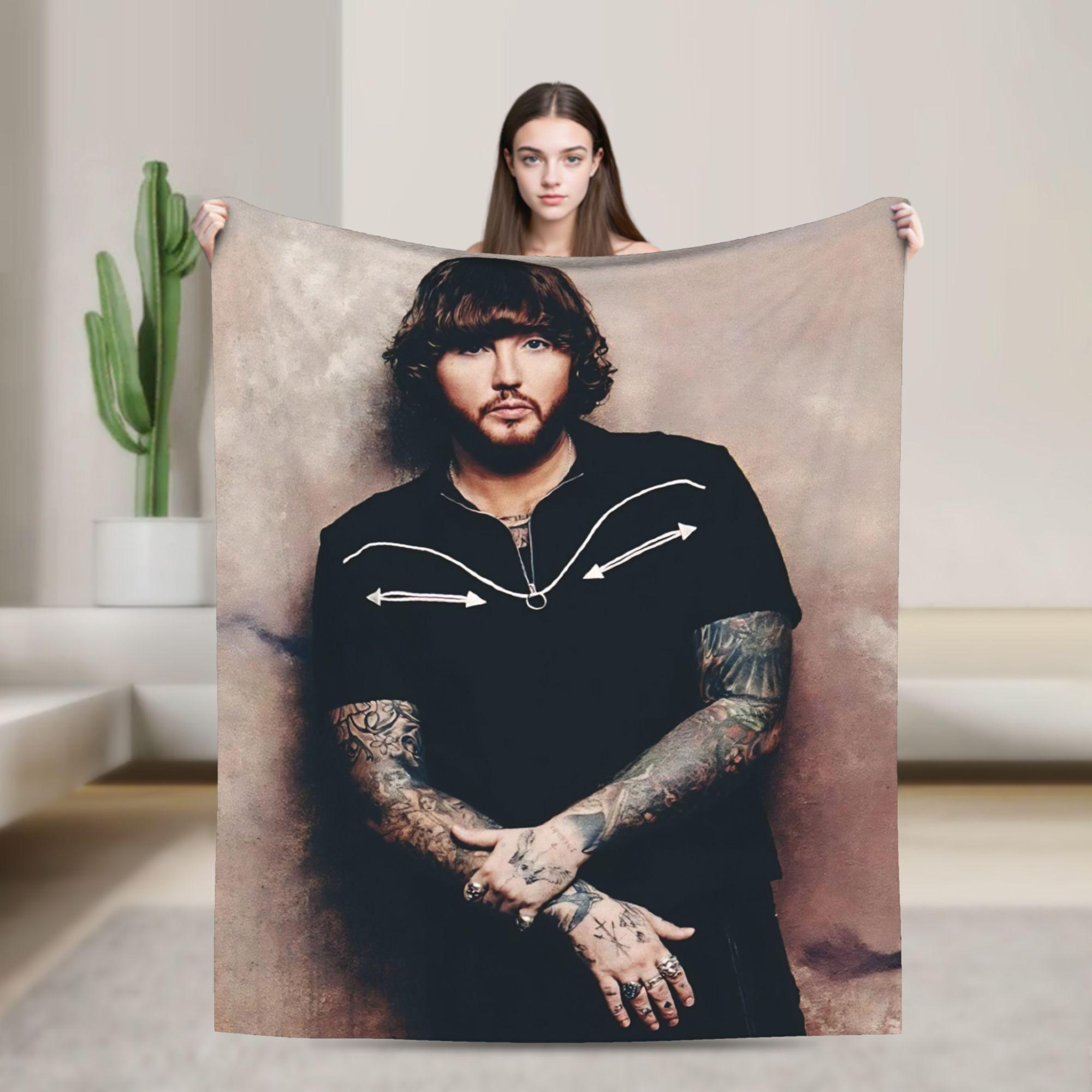 

James Arthur Pisces World Tour Blanket Super Soft Warm Throw Blankets for Bed 50x60 Inch Multiple Sizes Bedspread 130x150cm