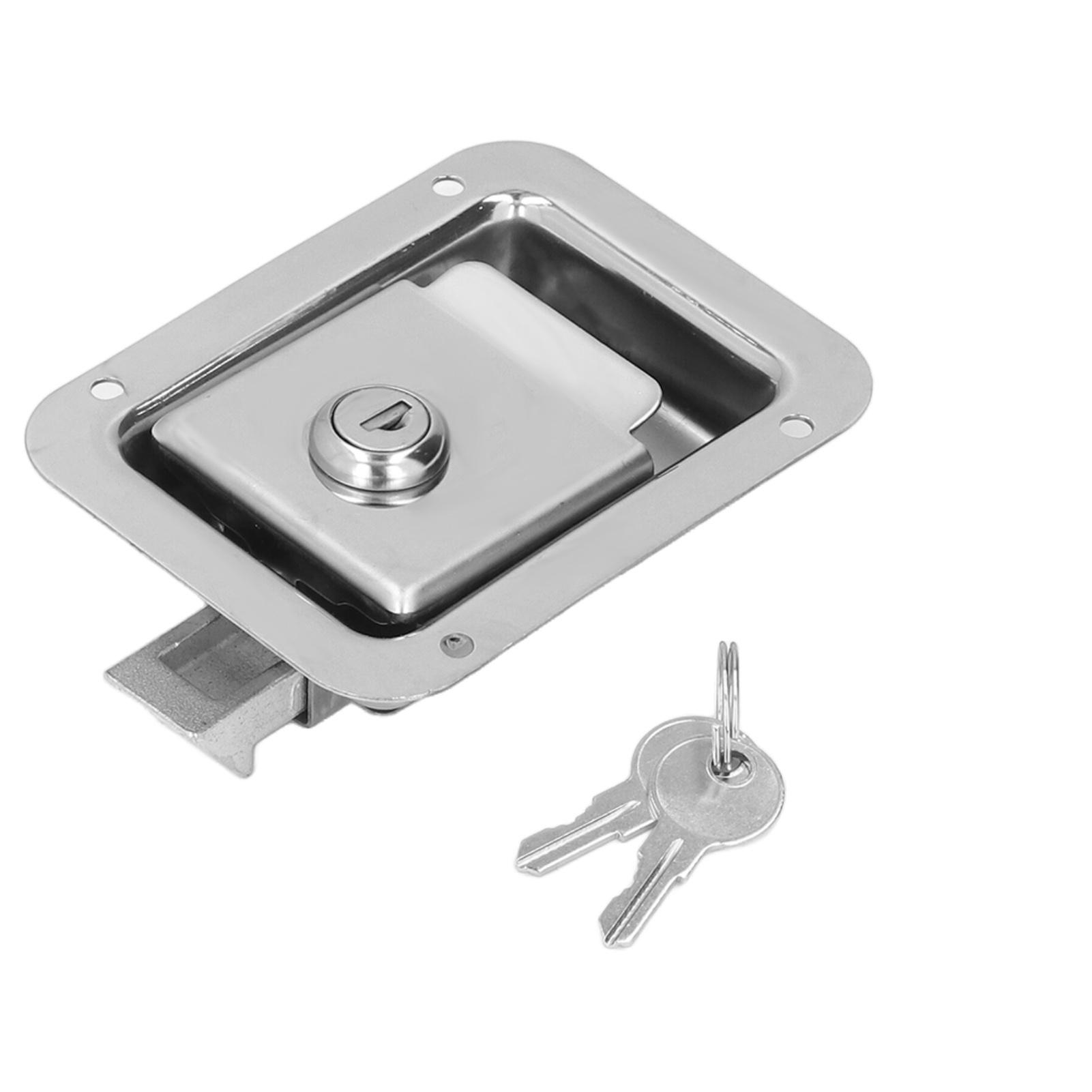 

Замок для туристического прицепа из нержавеющей стали, врезной, с ручкой-лепестком, защелка двери для дома на колесах, для ящика для инструментов, шкафа