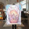 1PC The 100 Girlfriends Print Flannel Blanket, High quality All Seasons, Home Decor, Warmth and Comfort, Perfect for Christmas Gifts