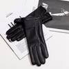 Womens Genuine Leather Gloves Winter Warm Touchscreen Compatible Fashion Outdoor Sport