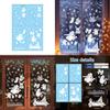 Christmas Static Cling Window Decals With White Christmas Snowman For Holiday Decor