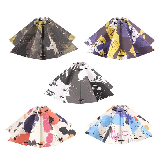 מנורת אהיל חיצונית קלת משקל עמידה במים מתקפלת נייר קראפט אהיל אור לקמפינג כיסוי פנס תלוי קישוט אביזרי מנורה