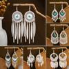 Bohemia Long Tassel Earrings Silver Bohemia Drop Earring Ethnic Style Dangle Earring  Party