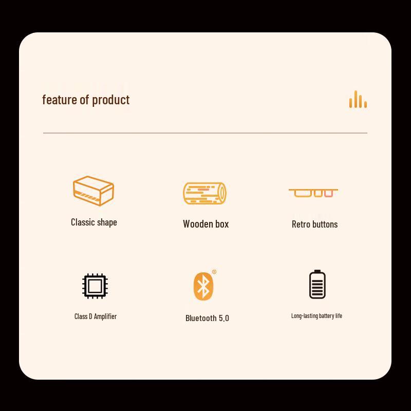 Edifier M230 Retro Wooden Hi-Fi Portable Bluetooth Speaker CN plug (adapter included)