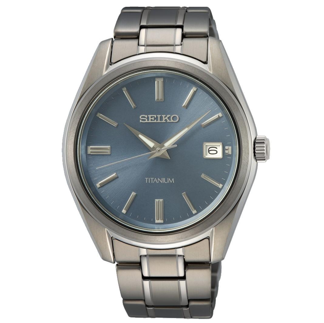 

SEIKO Classic Кварцевые Титановые Сапфировое Стекло Синий Циферблат 40.2мм Мужские Часы SUR371P1 синий