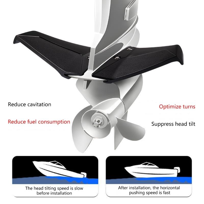 DIY Hydrofoil-Aufsatz für Wasserfahrzeuge mit Edelstahl-Beschlägen verbessert Handling & Sicherheit für den Einsatz mit Außenbordmotoren
