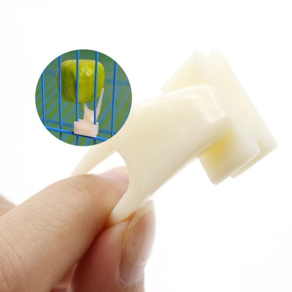 Bird Utensils Parrot Fruit Fork Plastic Birdcage Fork Durable Fruit Snacks Fork  Feeder Accessories