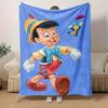 1pc, Pinocchio & Jiminy Cricket Blanket, Soft Blankets for Friends, Birthday Gift for Friends, Home Decor, Throw Blanket for Couch, Bed, Car, Travel,
