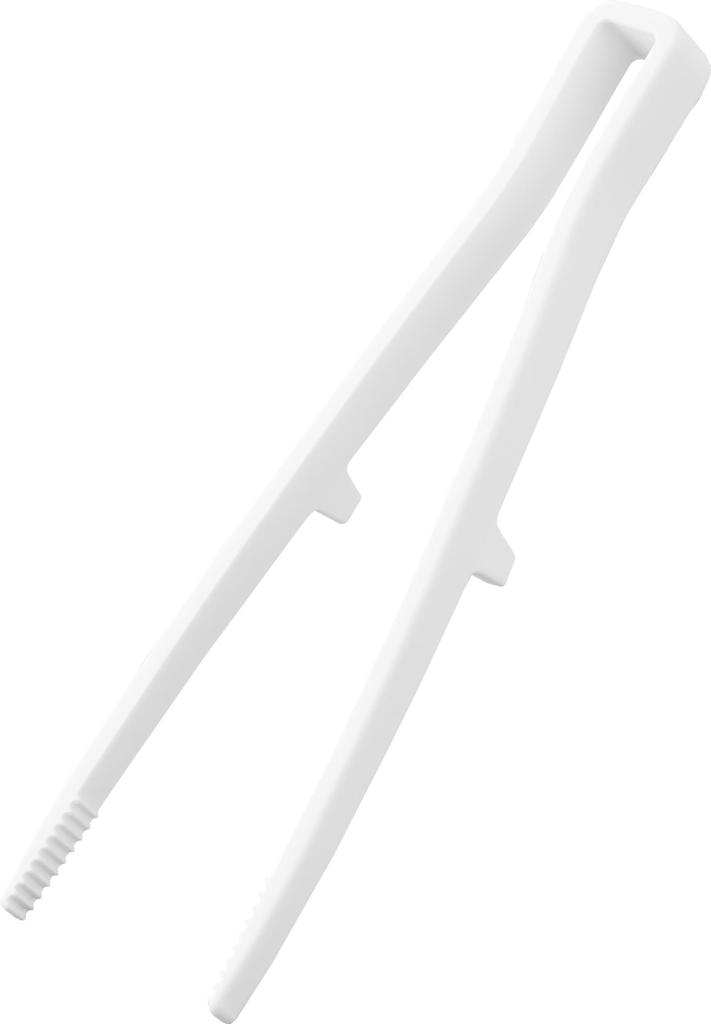 Yamazaki Jitsugyo Essstäbchenzange aus Silikon, S, weiß, B 5,3 x T 2 x H 20 cm, Turm, spülmaschinenfest, schwimmende Spitze, Küchenzange, kleine Größe, 1598