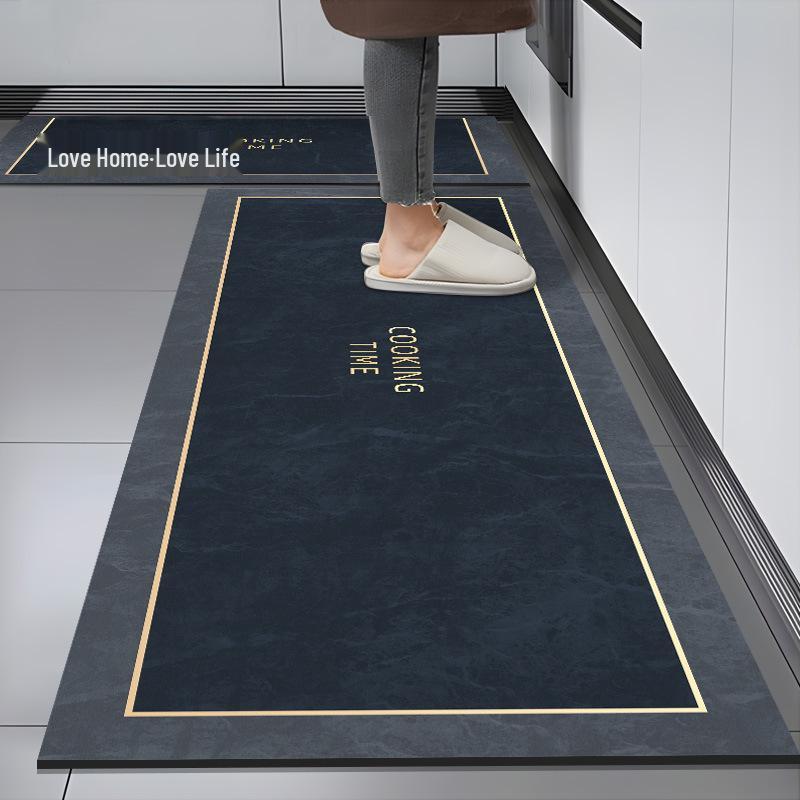 Simple Style Dirt-Resistant, Anti-Slip Kitchen Mat - Water-Absorbing Entrance and Floor Carpet