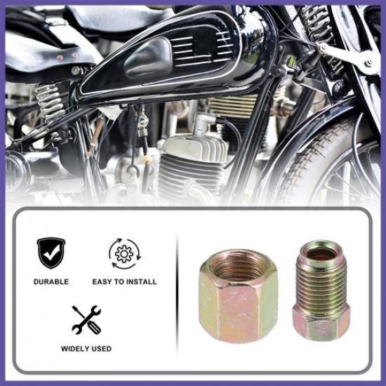 20Pcs Motorcycle Brake Line Tube Fittings 10mm 10 Male 10 Female for 3/16"