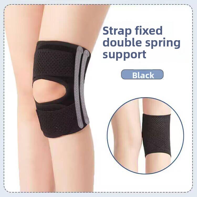 Sport Knieschoner Basketball Laufen Riemen Druckbeaufschlagte Beinpolster Federstütze Meniskus Patella Riemen Knieschoner