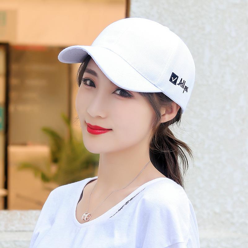 Zhen yue qi trendy embroidered baseball cap - women's casual letter visor hat - men's couple hat
