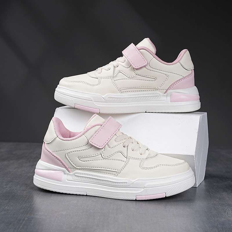 Boys Net Shoes Lightweight Breathable Non-slip Children's Shoes Boys Sports Little White Shoes Middle School Children Primary School Students Runnin