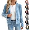 Damen Freizeit Pullover Top mit V-Ausschnitt, lockerer Passform, Knopfleiste und aufgeschlagenen Ärmeln