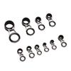 10PCS Ceramic Fishing Rod Tip Rings Stainless Steel Fishing Rod Tip Repair Kit Lure Fishing