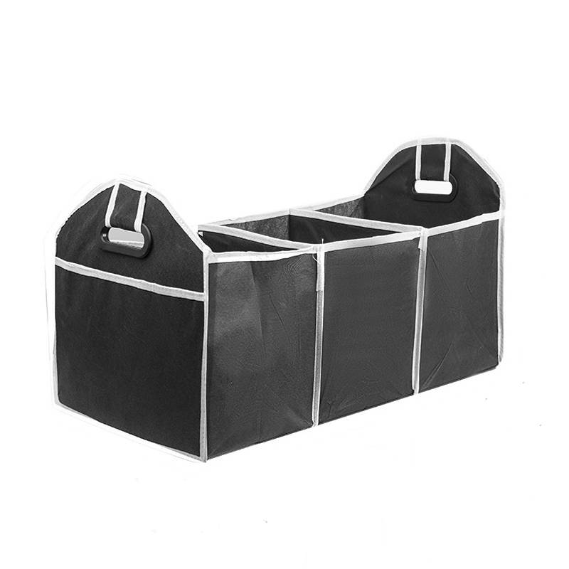 Collapsible Car Trunk Storage Organizer Portable Multi-Compartment Cargo Box With Handles For Suv Truck Auto Interior Storage