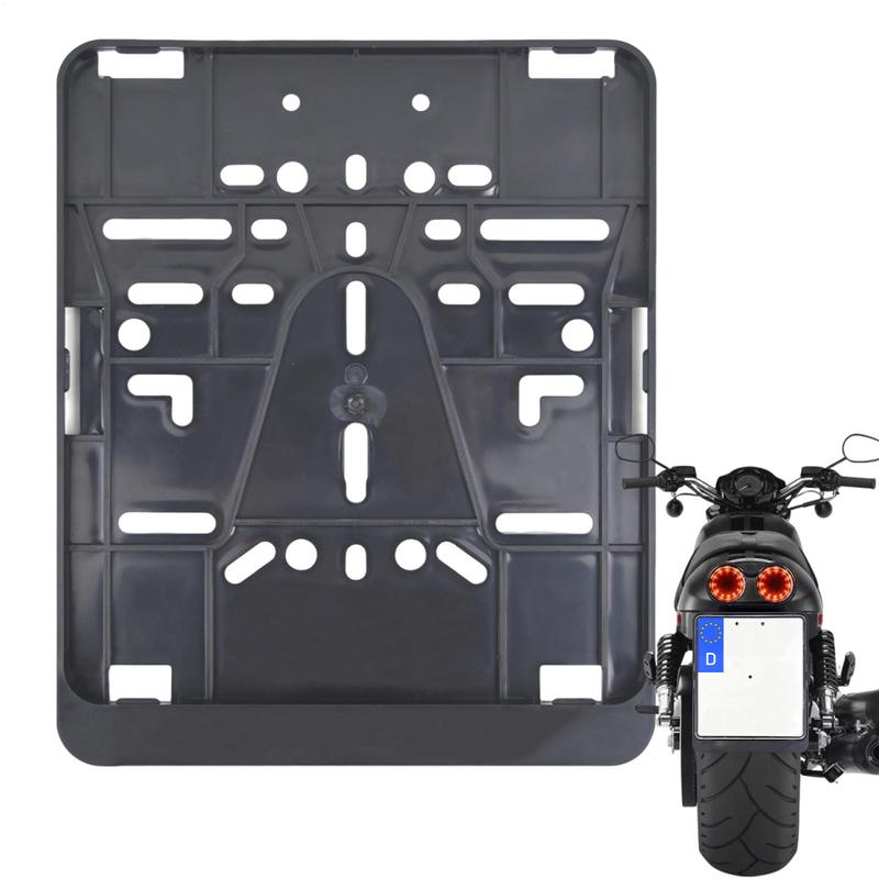 Motorcycle License Plate Frame Motorcycle Plate Frame Vehicle Number Tag Bracket License Protector for Riding Daily Use Truck China Mainland