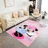 Minnie Mouse Floral Fantasy Area Rug Suitable for Dormitory Playrooms Dining Room Kitchen Antislip Carpet Office home decor Gift for Festivals