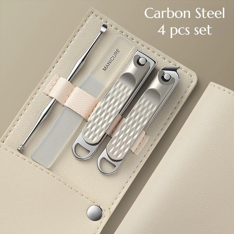 Carbon Steel Nail Clipper 4 Pcs Set Wholesale Nail Clippers Stainless Steel Toe Manicure Professional Toolkit