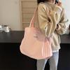 Shoulder Bag Women's Large Capacity Pleated Solid Color Tote Bag