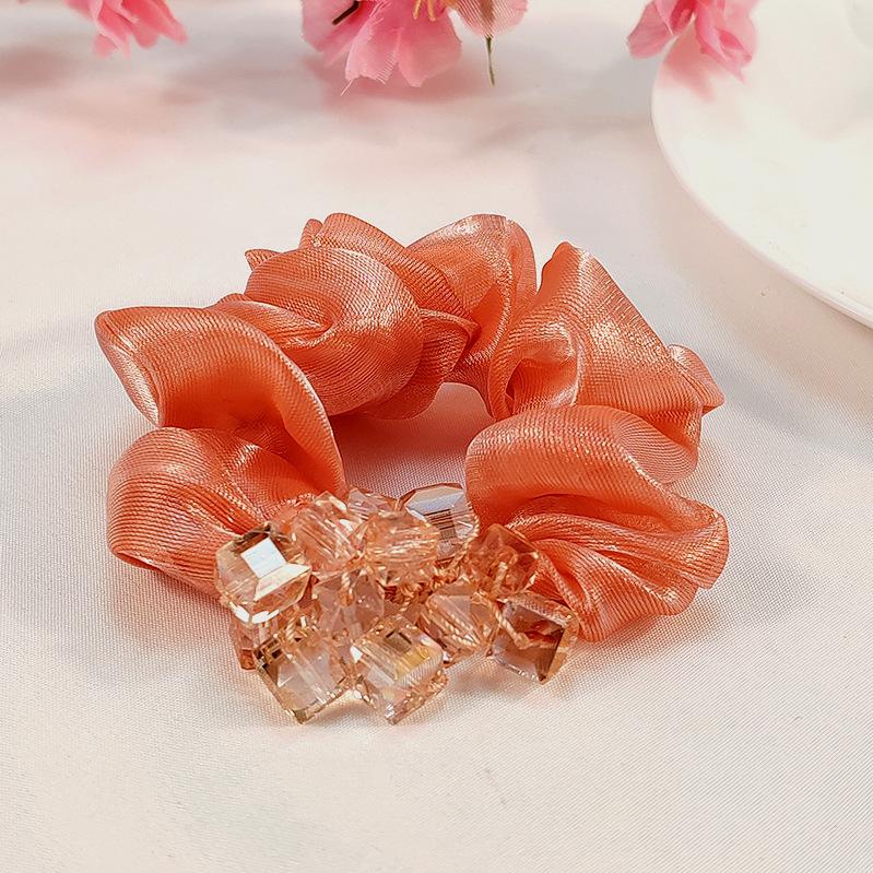 Eugen Yarn Large Intestine Hair Band, Actress Premium Sense Hair Rope, Disc Hair, Ball Head Jewelry, Head Flower Headdress.