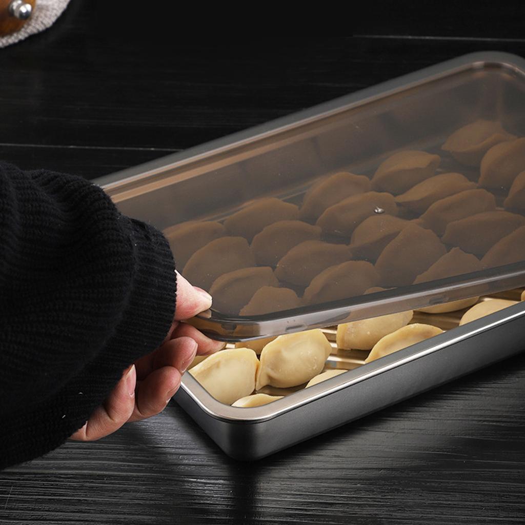 Knödel-Organizer, 304 Edelstahl-Knödel-Aufbewahrungsbox zur Erhaltung der Frische