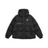 Puma Lifestyle Casual Series Kurtka puchowa z kapturem z nadrukiem literowym Unisex Odzież wierzchnia Czarna 539230-01
