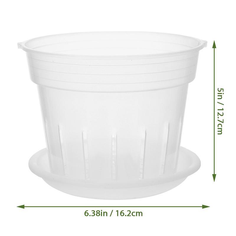 Orchid Pot Pots Plant With Flower Plastic Tray Nursery Planter Planting Clear Holes Hydroponic Cup Container Plants For Net