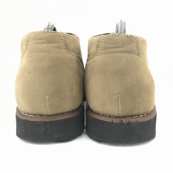 BLACK STIMULUS Suede Leather Low Cut Boots 26.0 Camel(USED)