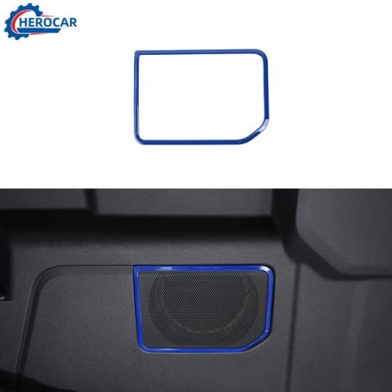 Rear Trunk Subwoofer Speaker Cover Trim Decor For Ford Bronco Accessories Blue