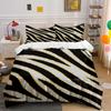 Zebra Stripe Pattern Bedding Set Bedding Set (1 Duvet Cover, 2 Pillowcases, Duvet Not Included)