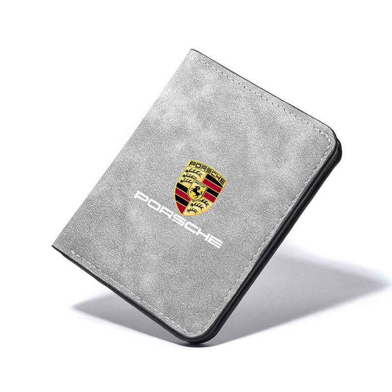 Car Driver License Cover Credit Card Wallets Holder Accessory For Porsche Cayenne Panamera Macan 911 718 Boxster Cayman 918 Paju
