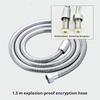 1pcs 1.5M Stainless Steel Hose Extension Tube Bathroom Shower Tube Extension Tube Water Pipe Draw Tube Bathroom Accessories
