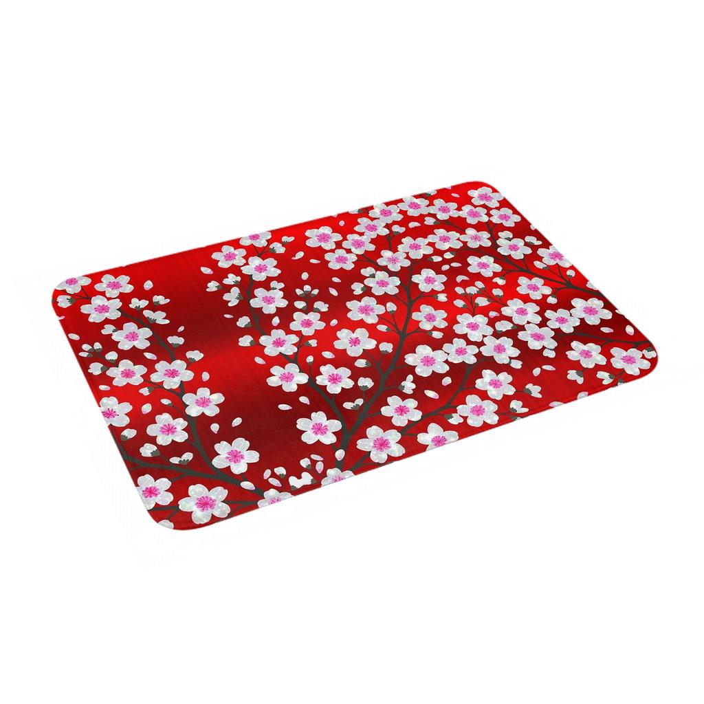 Cherry Blossom sparkle Non-slip Doormat Floor Mat Washable Carpet Rug for Kitchen Entrance Home Balcony Footpad Mats
