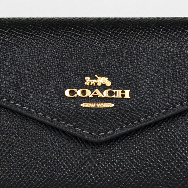 Gift Set with Box and Paper Card Business Card CH487 IMBLK Black [Coach] Bag, Wrapped, Women's Accessories, Case, Holder, (black)