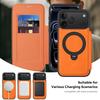 luxury PU Leather Card Wallet Flip Case For iPhone 12 13 14 15 16 17 Pro Max Magnetic Magsafe 360 Rotat Metal Ring Bracket Cover