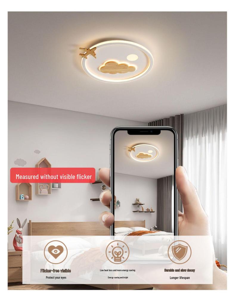 Modern Minimalist Kids' Airplane Cloud Ceiling Light