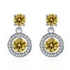 925 Sterling Silver Jewelry Women Fashion Cute Tiny Clear Crystal CZ Stud Earrings Gift for Girls Teens Lady E001