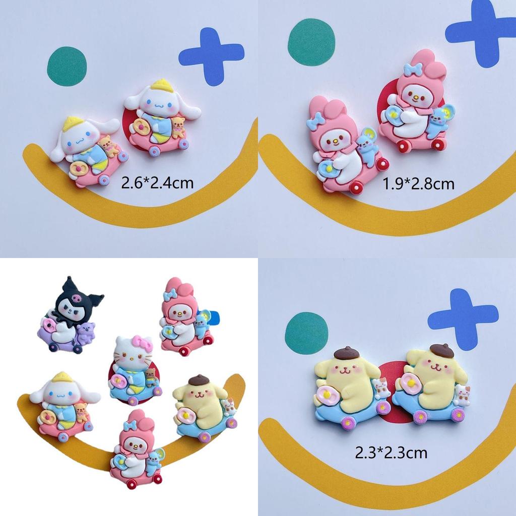 Cartoon Dog Car Tree Resin Accessories Cream Jelly Diy Phone Case Hairpin Water Cup Stationery Patch Material Characters)
