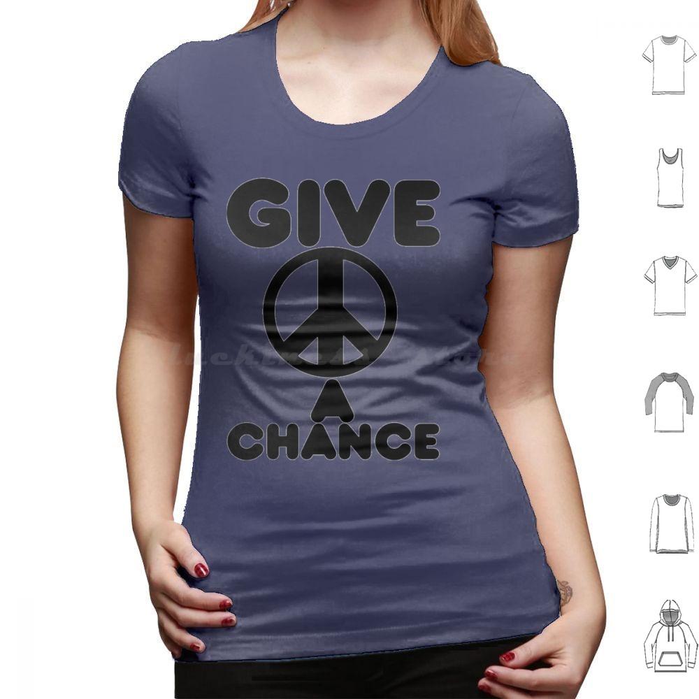 Give Peace A Chance Essential T Shirt Big Size 100 Cotton Yoko Ono Yoko Peace The Music Ono 60s Imagine John Ringo Love 70s