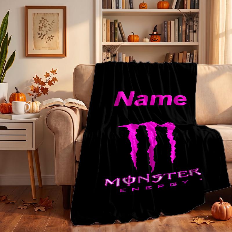 monster Custom Flannel Blankets Soft Warm Cozy Throws for Home Decor Holiday Gifts