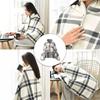 Keep Warm Multi-function Shawl Blanket Flannel Lazy Casual Office Blanket  for Women and Office Use
