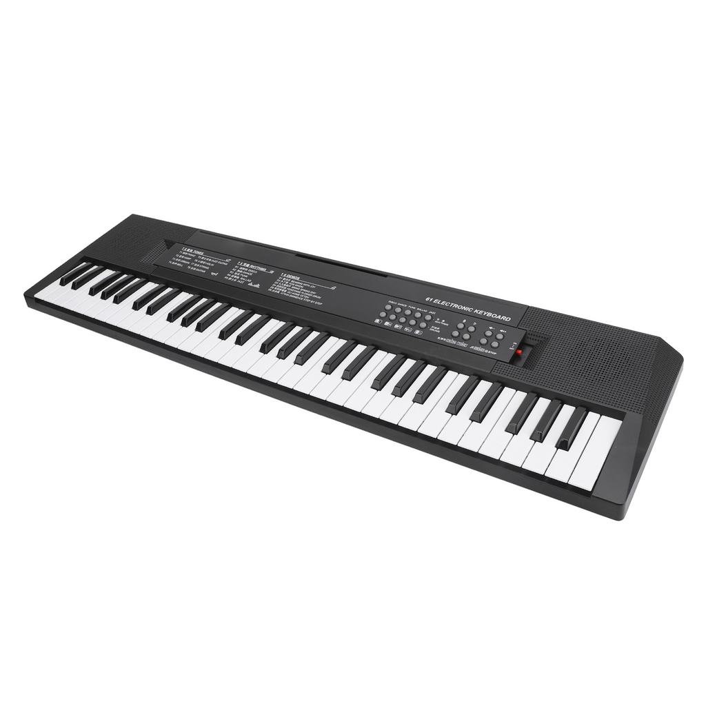 61 Key Keyboard Piano Smoothly Plastic Keyboard Piano Portable Compact Electric Piano Keyboard for