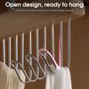 8-hook Multifunctional Wooden Hanger Storage Space-saving Rotating Display Rack Suitable for Ties, Underwear, Vests, Scarves