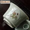 125ml Banana Moonlight Gaiwan Ancient Tea Tureen Tea Bowl with Lid Kit Tea Making Cover Bowl Tea Ceremony Accessories Decoration